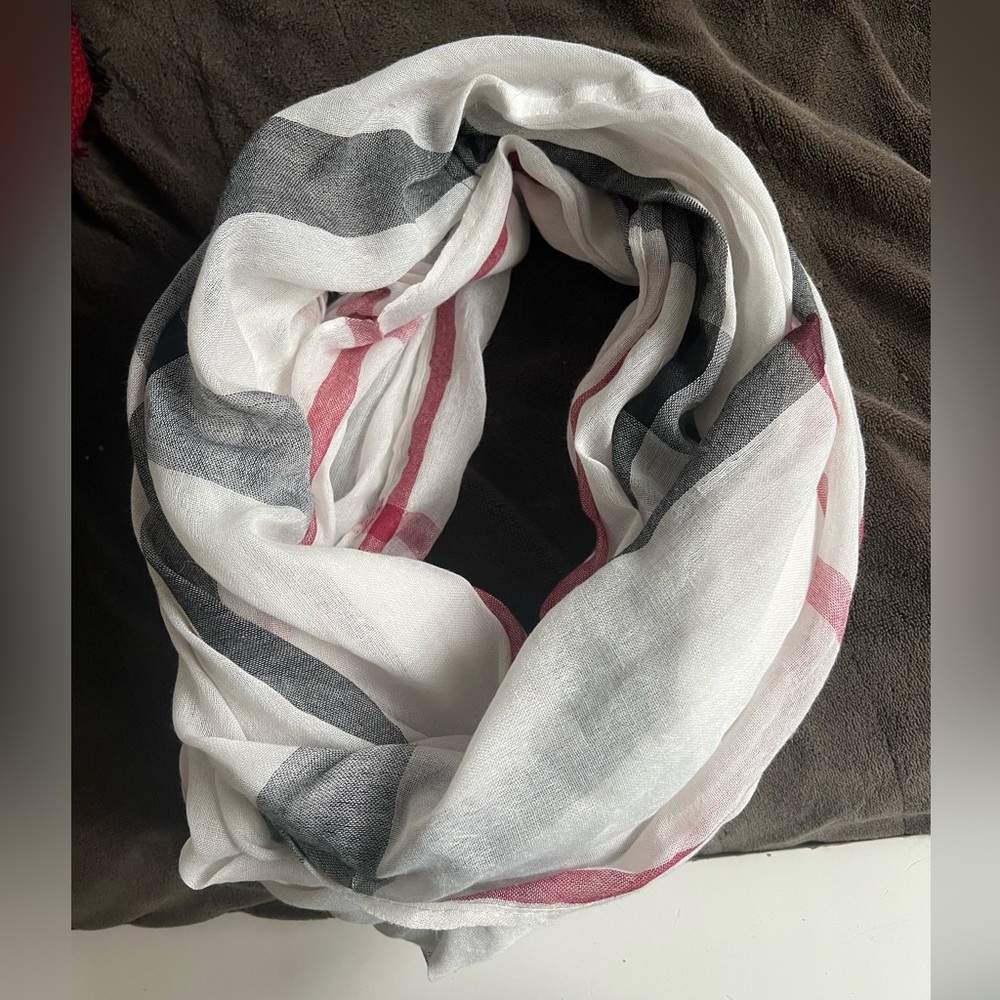Burberry Style circle scarf like new